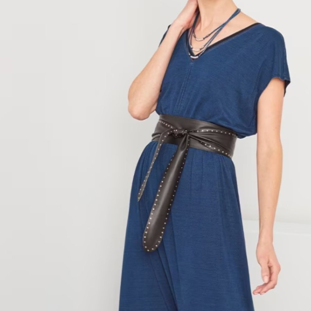 White House Black Market Soft Studded Obi Belt